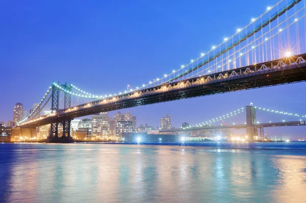 Brooklyn and Manhattan bridge — Stock Photo, Image