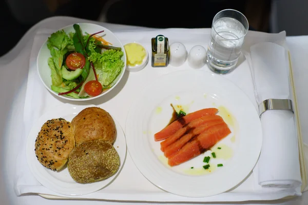 Seafood on the plane — Stock Photo, Image