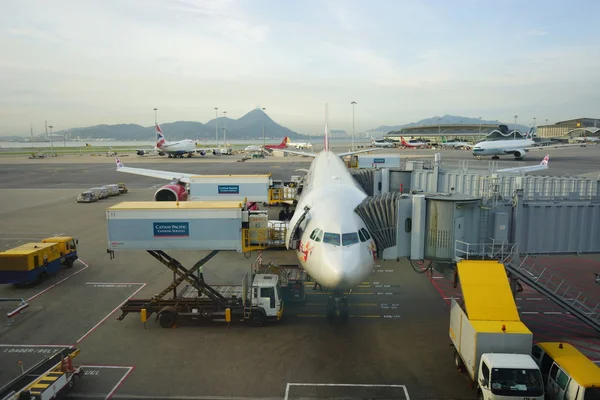 Aeroportul Internațional Hong Kong pe 21 mai 2013 în Hong Kong, Ch — Fotografie, imagine de stoc