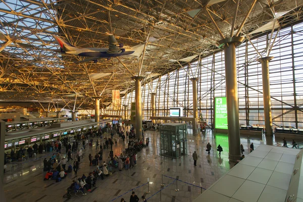 Interieur van luchthaven vnukovo — Stockfoto