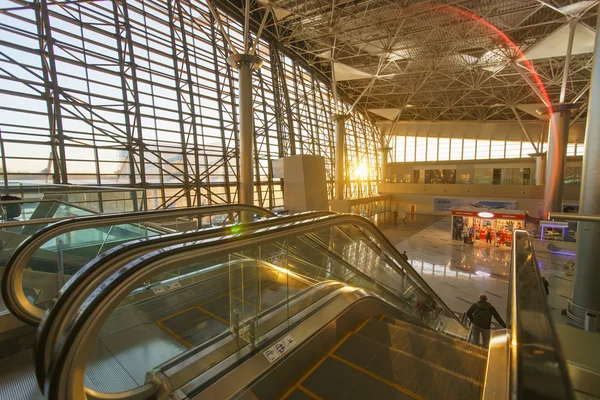 Interior of airport Vnukovo — Stock Photo, Image