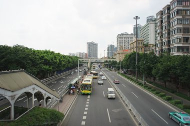 otobüs ve otomobil yolları Guangzhou