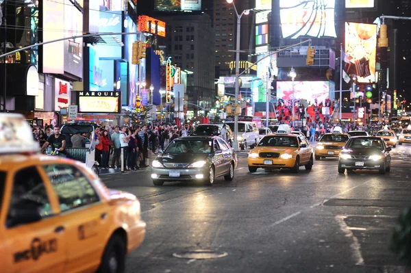 Area near Times Square at night — Stock Photo, Image
