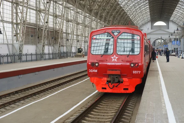 Aeroexpress Train in Kiyevsky vokzal — Stock Photo, Image