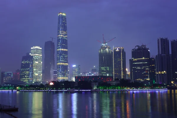 Skyscrapers of financial district in Guangzhou — Stockfoto