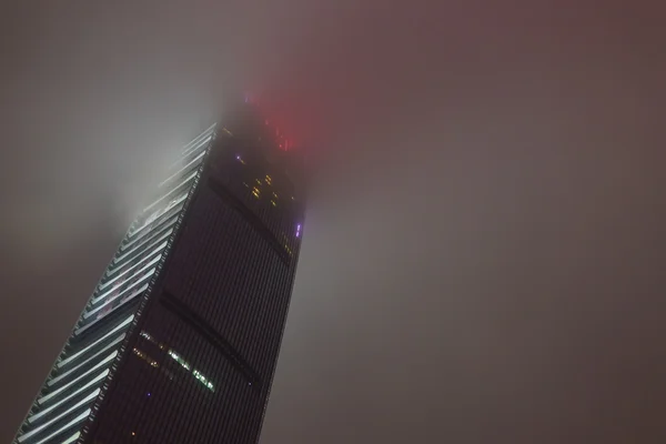KingKey Financial Center skyscraper at night — Stock Photo, Image