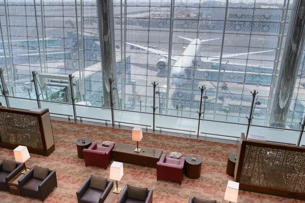 Sala de estar da classe executiva Emirates — Fotografia de Stock