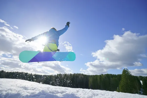 Man op de snowboard — Stockfoto