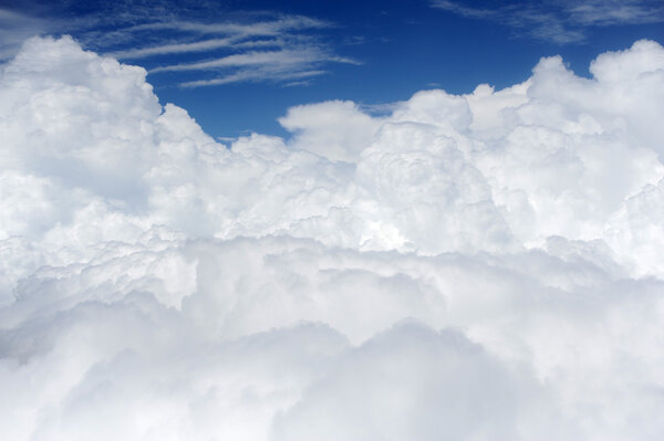 blue sky with clouds