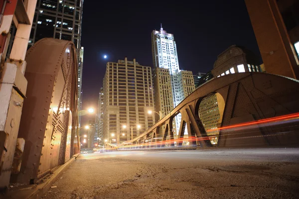 Puente en el centro de Chicago —  Fotos de Stock