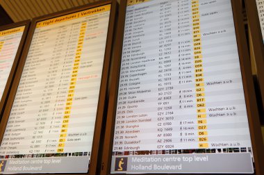 Schiphol Uçus tarifesi