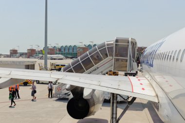 Spanair jet uçak스펜에어 제트 비행기