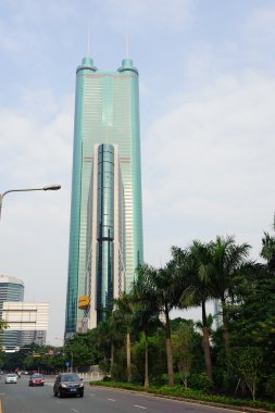 ShenZhen downtown skyscrapers clipart