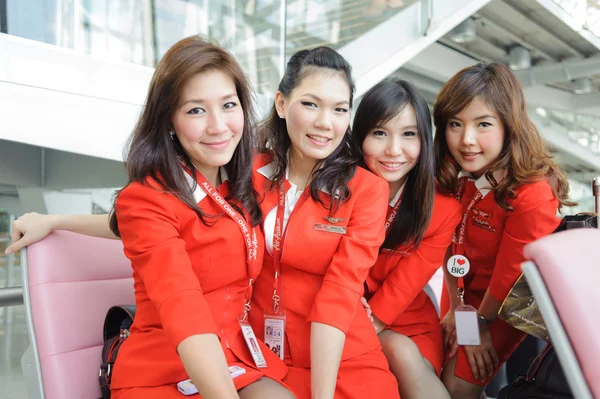 AirAsia członków załogi — Zdjęcie stockowe