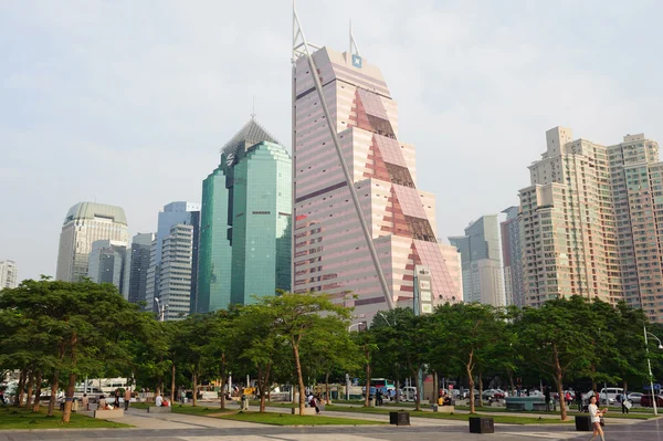 Wolkenkratzer in der Innenstadt von Shenzhen — Stockfoto