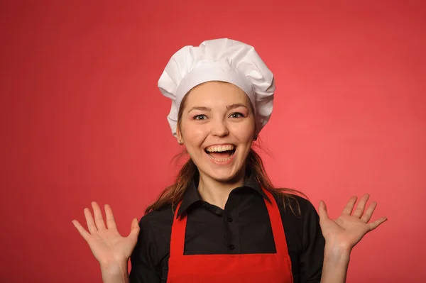 Belleza joven cocinero — Foto de Stock