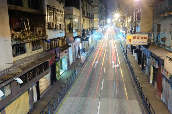 Közlekedési lámpák Makaó utcáin — Stock Fotó
