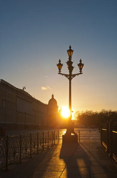 Sunset at the Palace Square — Stock Photo, Image