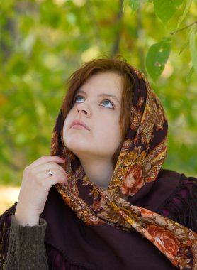 romantik kız portresi