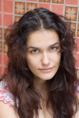 güzel kız yakın çekim