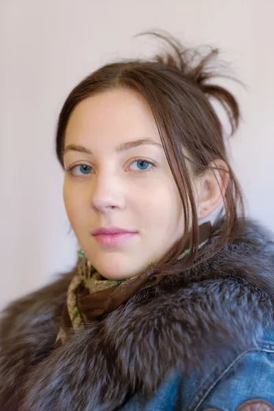 Girl with blue eyes — Stock Photo, Image