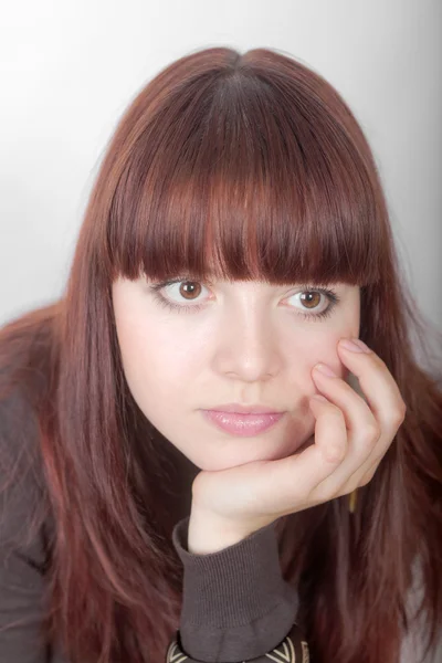 Thoughtful girl — Stock Photo, Image