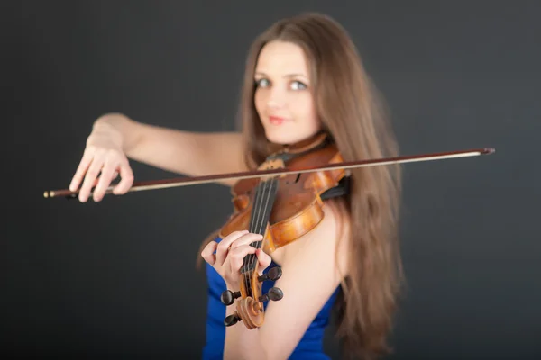 ヴァイオリンの肖像画 — ストック写真