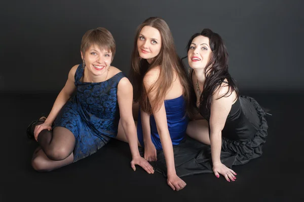 Drie vriendinnen — Stockfoto