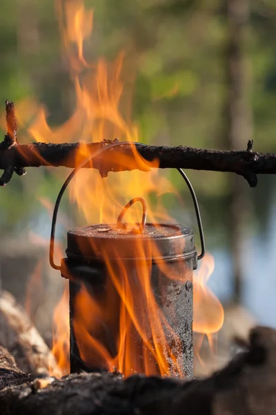 Toeristische waterkoker — Stockfoto