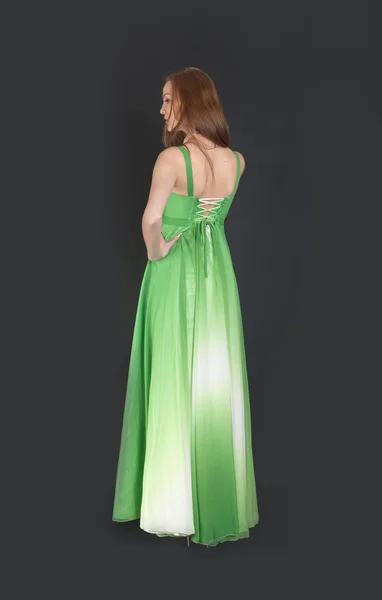 Yeşil elbise — Stok fotoğraf