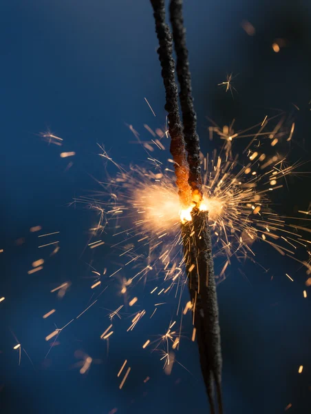 Sparklers close seup — стоковое фото