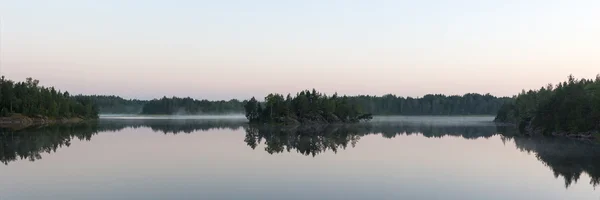 Pohled na ranní mlhu — Stock fotografie