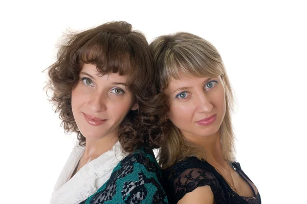 Porträtt av två flickor — Stockfoto