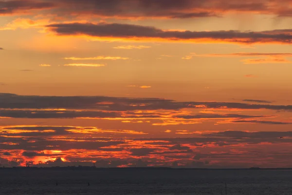 Puesta de sol roja — Foto de Stock