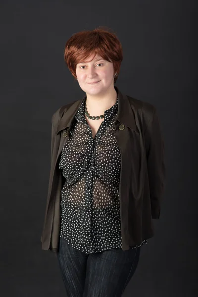 Menina com cabelo vermelho — Fotografia de Stock