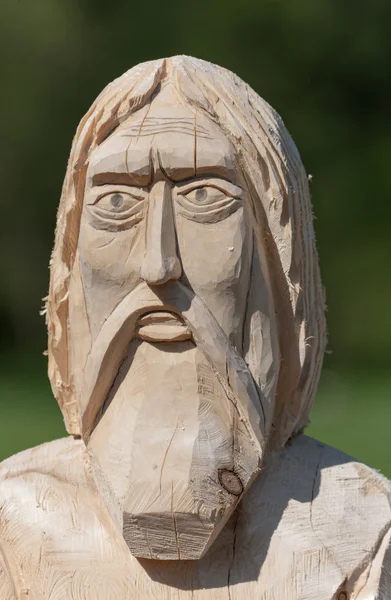 Dřevěná socha — Stock fotografie