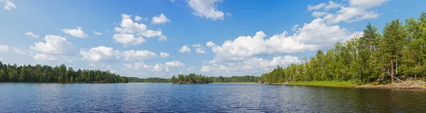 Summer lake panorama — Stock Photo, Image