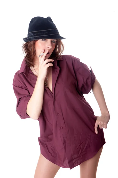 Meisje in shirt — Stockfoto