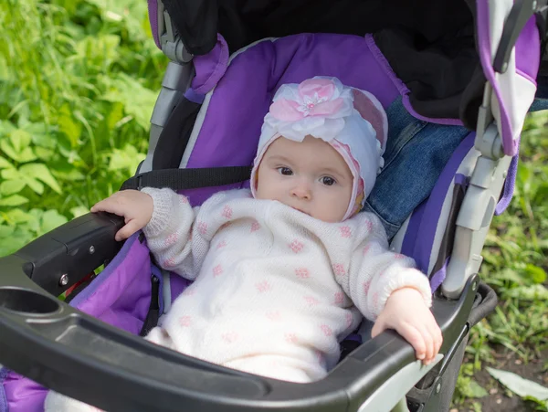 Baby in a stroller — Stock Photo, Image