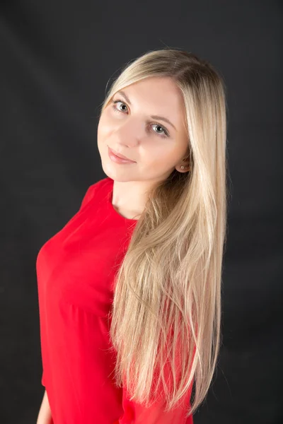 Blonde with long hair — Stock Photo, Image