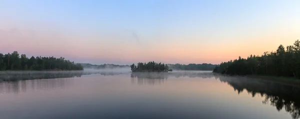 Panorama of the morning mist — Stock Photo, Image