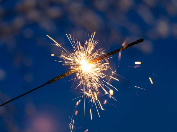 Sparks Bengal Fire Close — Stock Photo, Image