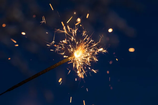 Sparks Bengal Fire Close — Stock Photo, Image