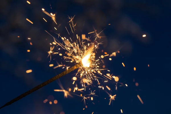 Sparks Bengal Fire Close — Stock Photo, Image