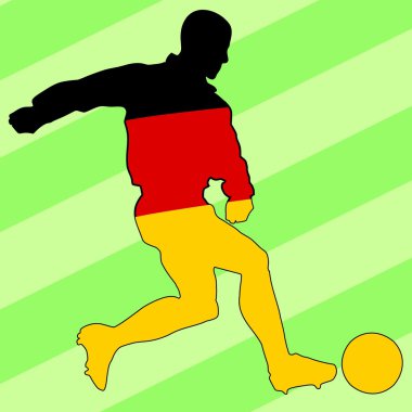 futbolcu Ulusal renkler