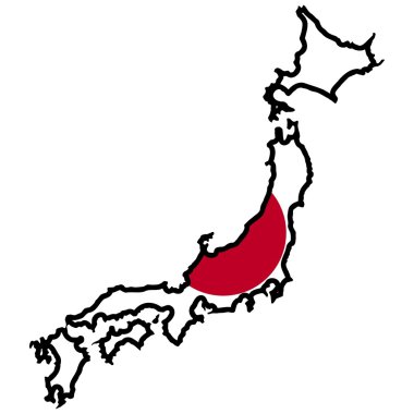 bir ülke Haritası bayrağı