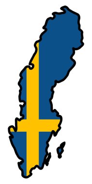 bir ülke Haritası bayrağı