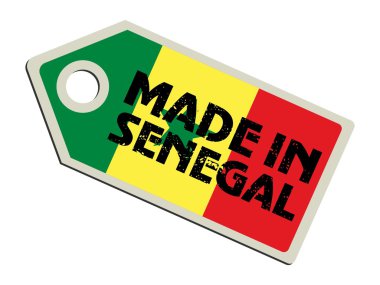 Senegal yapılan etiketi