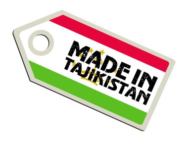 Tacikistan yapılan etiketi
