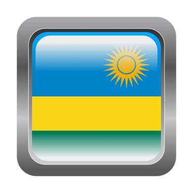 düğme ile Ruanda Cumhuriyeti bayrağı